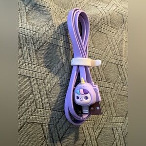 Pucky Pop Mart lightning cable charger, purple unicorn baby, apple/iphone/ipad